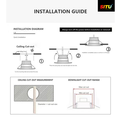 Round Deep Anti-Glare SMD Downlight (Economy): Eye-Friendly, Practical, and Cost-Effective