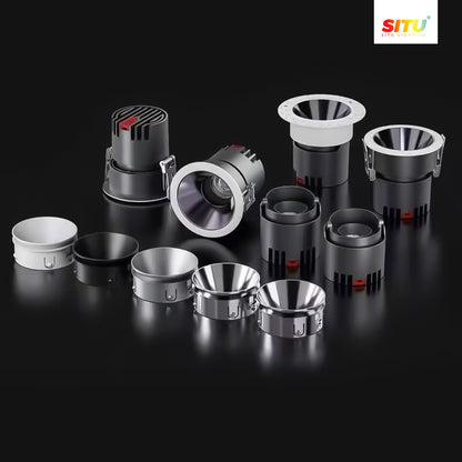 Modern Deep Anti-Glare LED Spotlight with Zero Secondary Glare – High-End Design