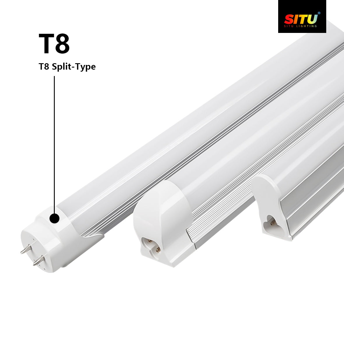 T8 LED Tube Light – Split Type, High Brightness & Suitable for Multiple Spaces