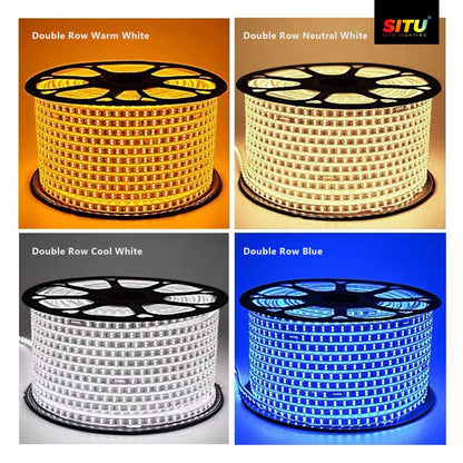 Double-Row 220V High-Voltage LED Strip Light – Bright & Energy-Efficient