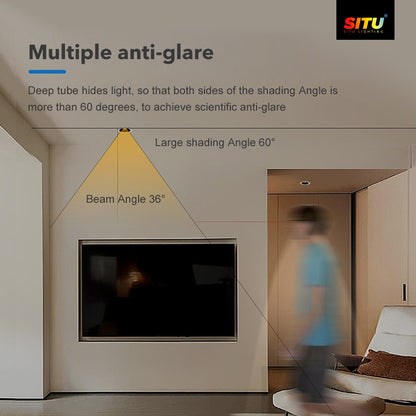 Professional Deep Anti-Glare LED Downlight – High Brightness, Energy Efficient