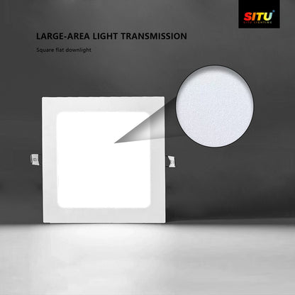 Square Deep Anti-Glare SMD Downlight (Economy): Eye-Friendly, Practical, and Cost-Effective