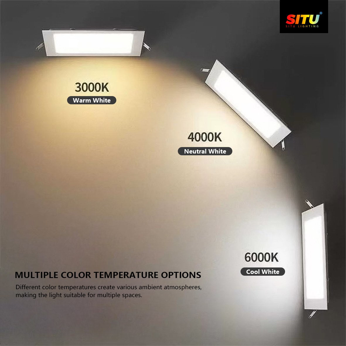 Square Deep Anti-Glare SMD Downlight (Economy): Eye-Friendly, Practical, and Cost-Effective