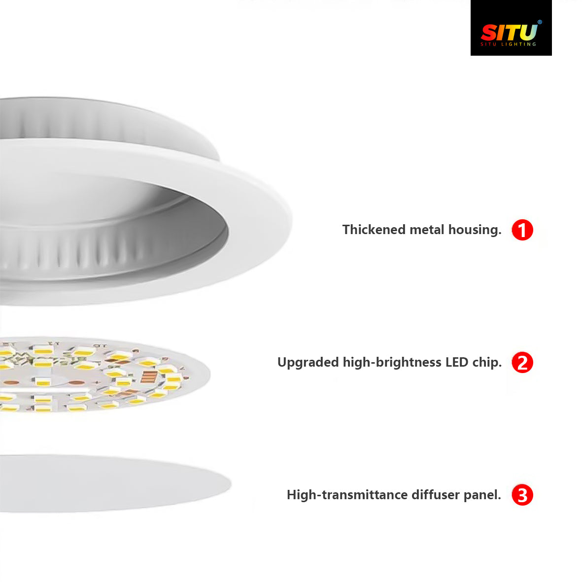 Round Deep Anti-Glare SMD Downlight (Economy): Eye-Friendly, Practical, and Cost-Effective