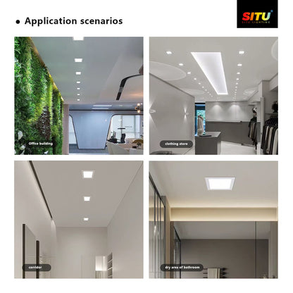 Square Deep Anti-Glare SMD Downlight (Economy): Eye-Friendly, Practical, and Cost-Effective