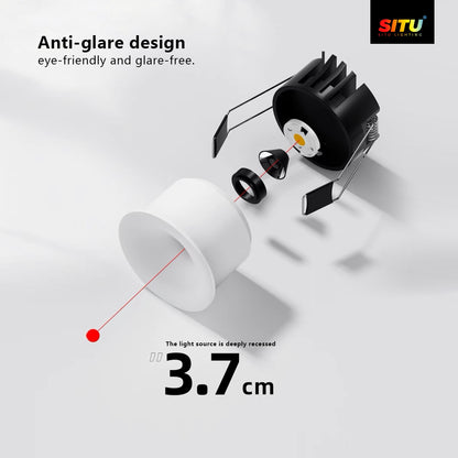 Small Aperture Deep Anti-Glare LED Downlight – Precision Light Control