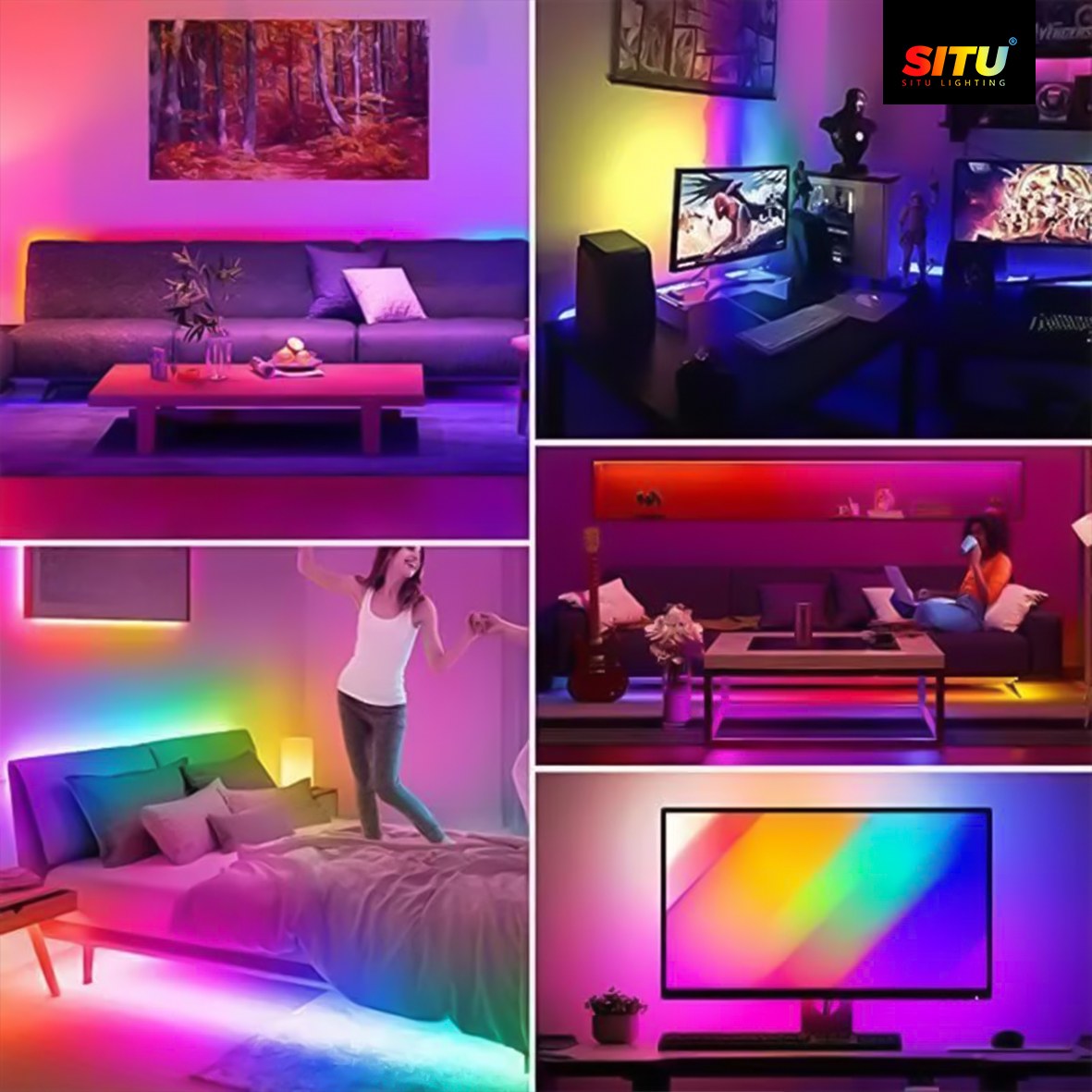 Solid Silicone RGB LED Strip Light – Waterproof & Energy-Efficient